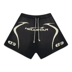 Black Hellstar Warm-Up Shorts