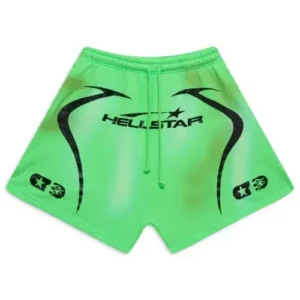 Green Hellstar Warm-Up Shorts