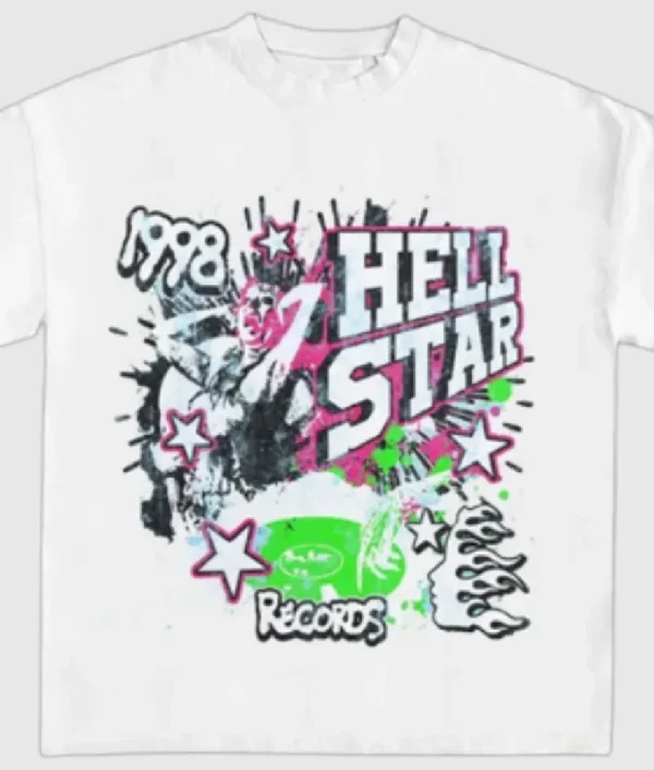 Hellstar 1998 Records T Shirt White