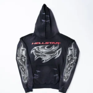 Hellstar Airbrushed Skull Hoodie