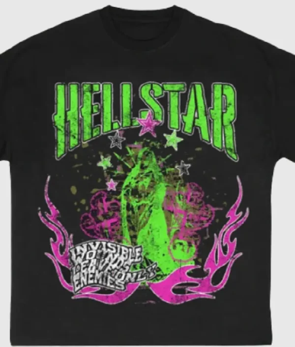 Hellstar Invisible Enemies T Shirt Black