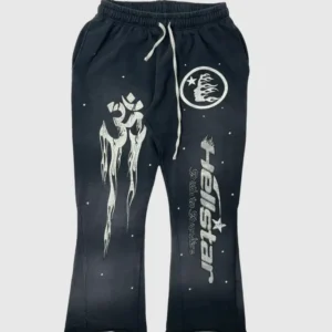 Hellstar Studios Racer Flare Sweatpants Black